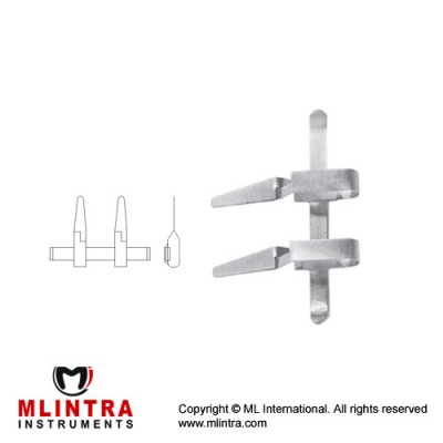 Biemer-Muller Approximator Straight - Wide Stainless Steel, 17 mm Jaw Opening - Jaw Length 5 mm - 9 mm